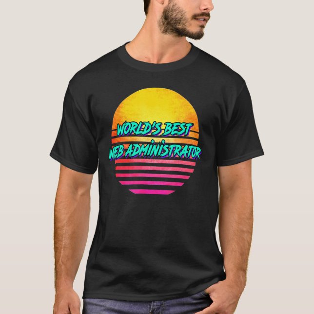 Retro-Webben-administratör T Shirt (Framsida)