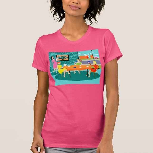 Retro Weekly Women's Card Game T-Shirt (Framsida)