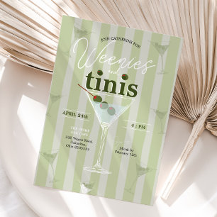 Retro Weenies och Tinis Bachelorette Inbjudningar