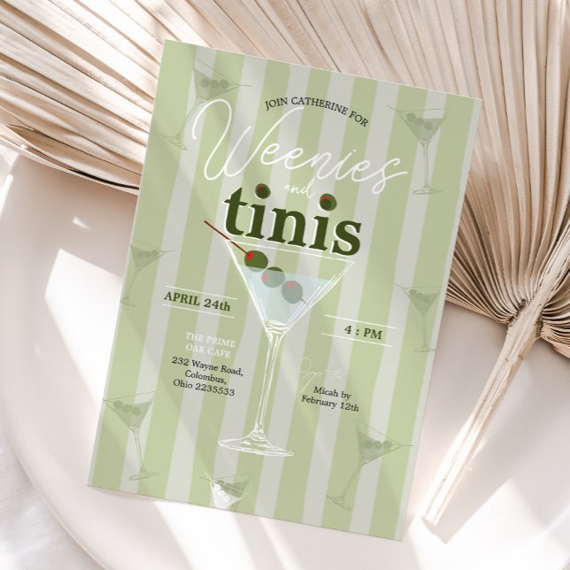 Retro Weenies och Tinis Möhippa Inbjudningar (Skapare uppladdad)