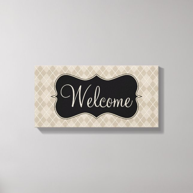 Retro Welcome Sign Canvas Art (Framsida)