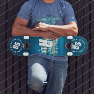 Retro Wellness Club Sportig Mode Mini Skateboard Bräda 18,5 Cm