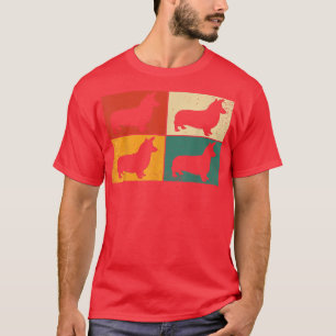 Retro Welsh Corgi Vintage Hund älskare Novelty T Shirt