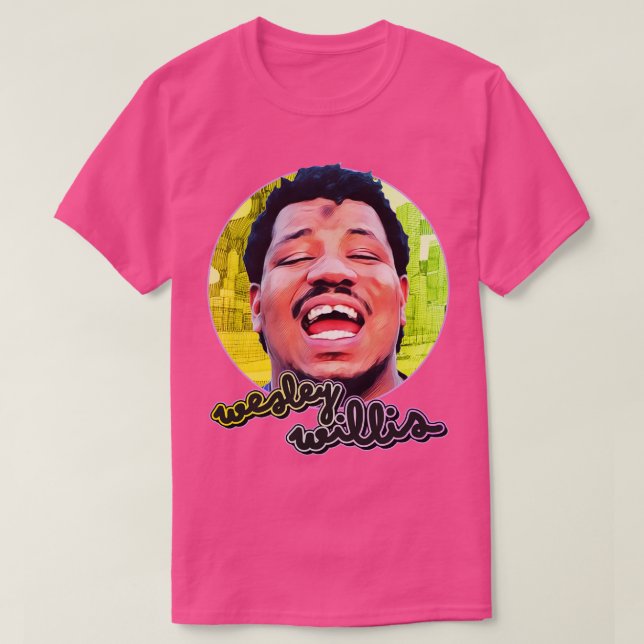 Retro Wesley Willis Visual Tribute T Shirt (Design framsida)