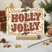 Retro Western Holly Jolly Jul