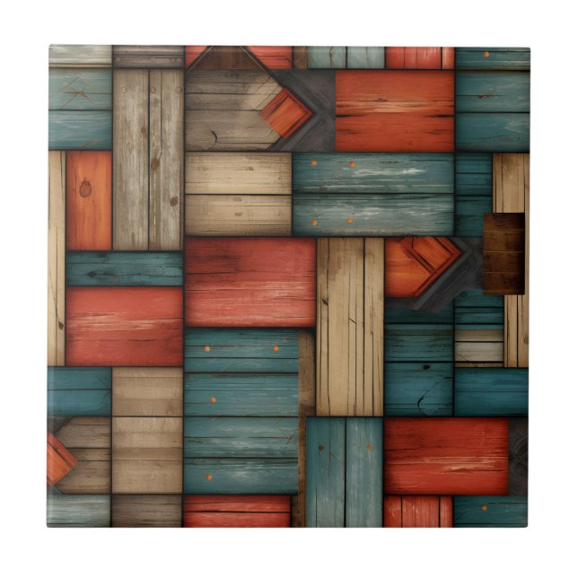 Retro Western keramik Tile Kakelplatta (Framsidan)