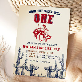 Retro Westerna hur Västern var en av födelsedlarna Inbjudningar