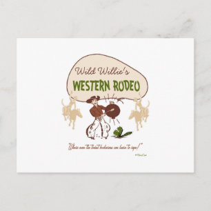 Retro 'westerna Rodeo Vykort