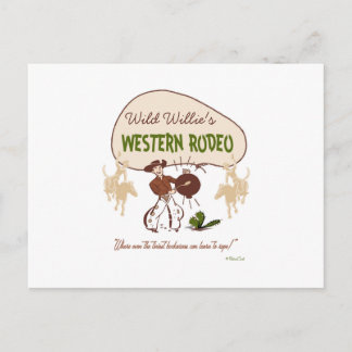 Retro 'westerna Rodeo Vykort