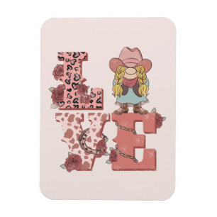 Retro Westernare Kärlek Magnet