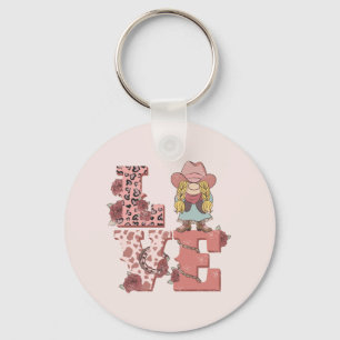 Retro Westernare Kärlek Nyckelring