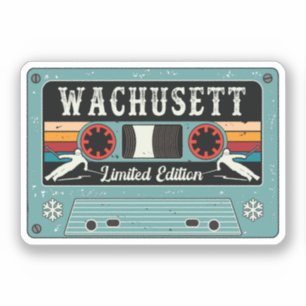 Retro Whachusett Mountain Ski Sticker Klistermärken