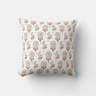 Retro Whimsical Mandala Boho Mönster Kudde