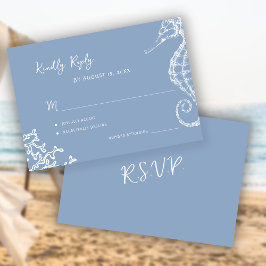 Retro whimsical script beach destination wedding OSA kort