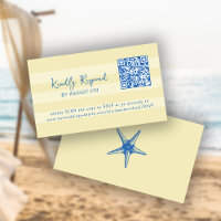 Retro whimsisk sommarstrand QR-kod online RSVP