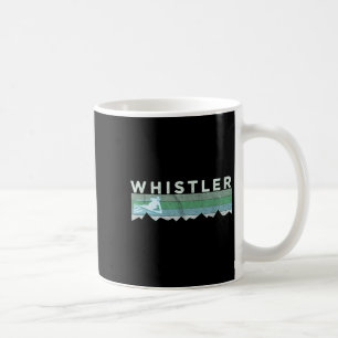 Retro Whistler Bc Kanada slitna skidåkning Kaffemugg