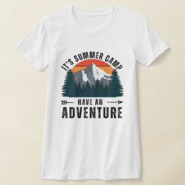 Retro White Rosa Grått Mountain Äventyr Slim Fit T Shirt