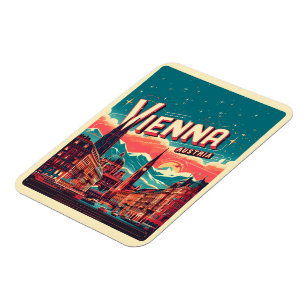 Retro Wien: Ljudskyltgåvor Magnet