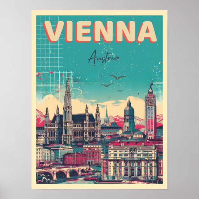 Retro Wien: Ljudskyltgåvor Poster (Framsidan)