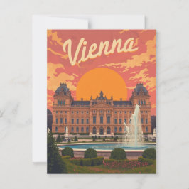 Retro Wien Travel Vykort