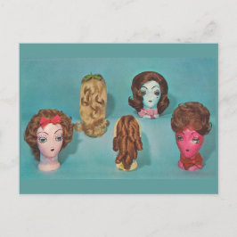 Retro Wig Vykort