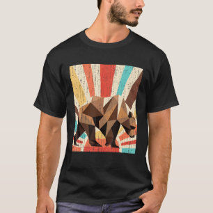 Retro Wildlife Forest Animal Nature Grizzly Bear T Shirt