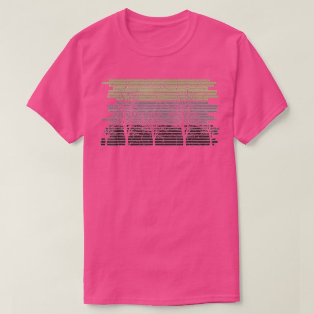 Retro Wildlife Nature Träd Exdoor Forest T Shirt (Design framsida)