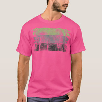 Retro Wildlife Nature Träd Exdoor Forest T Shirt