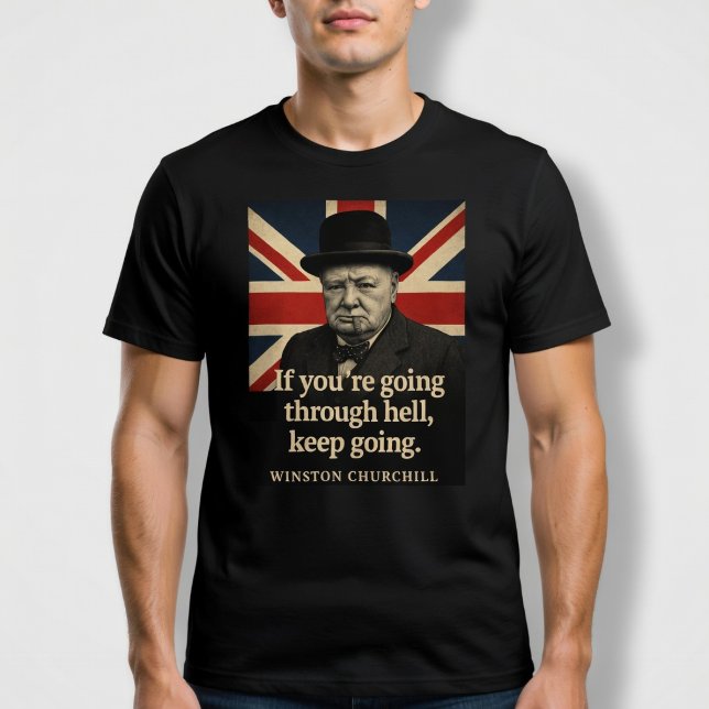 Retro Winston Churchill T Shirt (Skapare uppladdad)