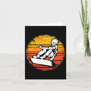 Retro Winter Sport Snowboarding Snowboarder Snowbo Kort