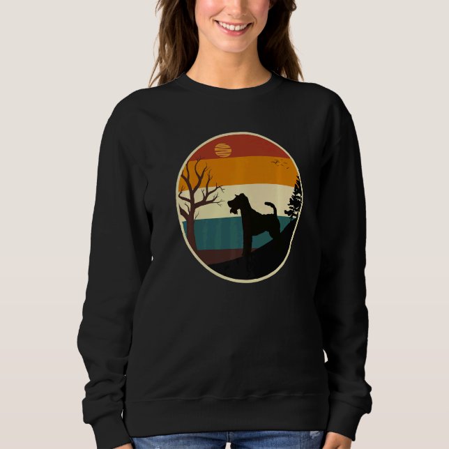 Retro Wire Fox Terrier Graphic Hund Wire Fox Terri T Shirt (Framsida)