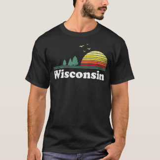 Retro Wisconsin State Park WI Home Design T Shirt