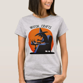 Retro Witch Craft Halloween T Shirt