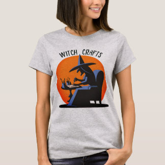 Retro Witch Craft Halloween T Shirt
