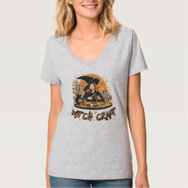 Retro Witch Craft Halloween T Shirt