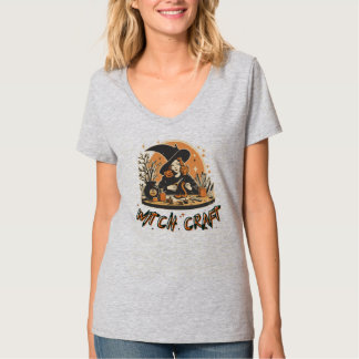 Retro Witch Craft Halloween T Shirt