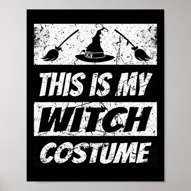 Retro Witch Halloween Matching Group Costume Spook Poster (Framsidan)