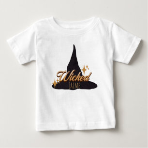 Retro Witch Hat Wicked Namn T Shirt