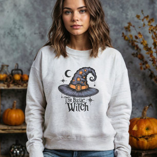 Retro Witch Typography Halloween Womens Costume T Shirt