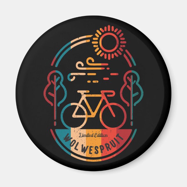 Retro Wolwespruit Bike Trail Magnet (Framsidan)
