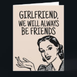 RETRO WOMAN BEST FRIEND BIRTHDAY FUNNY CARDS KORT<br><div class="desc">VI KOMMER ALLTID ATT VARA VÄNNER. FÖR DU VET FÖR MYCKET! GRATTIS PÅ FÖDELSEDAGEN-kort.</div>
