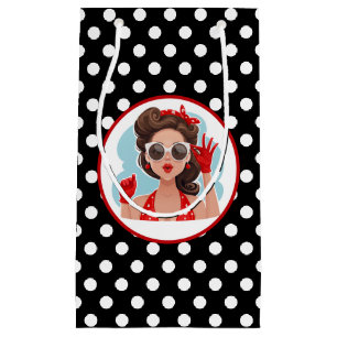 Retro Woman Gift Bag