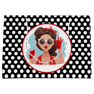 Retro Woman Gift Bag