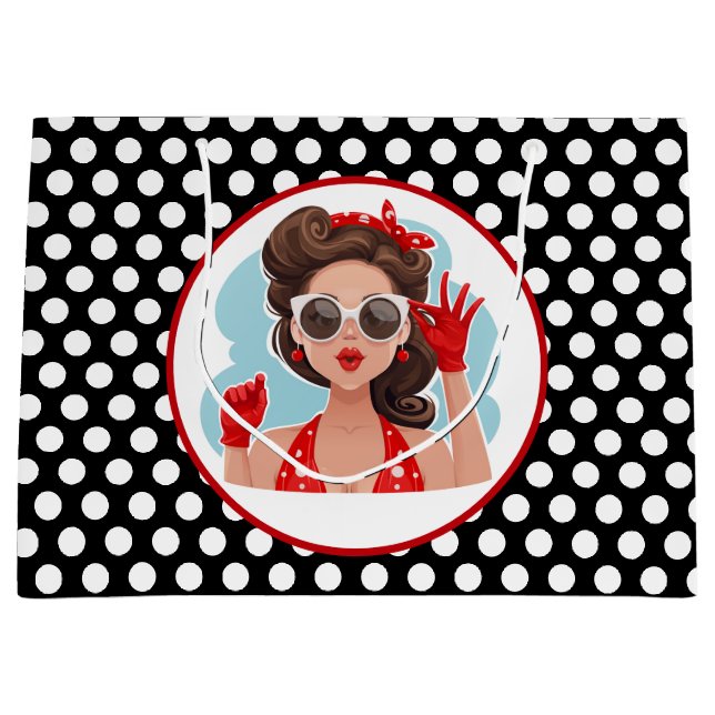 Retro Woman Gift Bag (Framsidan)