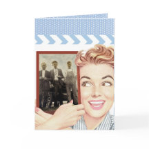 Retro Woman Holding a Photo