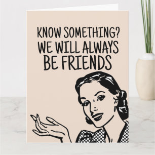 RETRO WOMAN HOUSEWIFE BESTIE BIRTHDAY FUNNY CARDS KORT