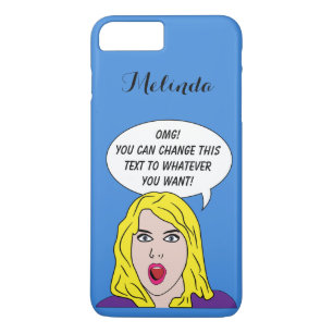 RETRO WOMAN MED DITT TEXTtelefonärende anpassnings
