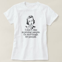 Retro Woman Morgon People T-Shirt