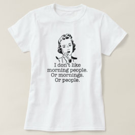 Retro Woman Morgon People T-Shirt