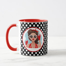 Retro Woman Mugg